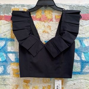 Petersyn cropped Sybil Top black Medium
